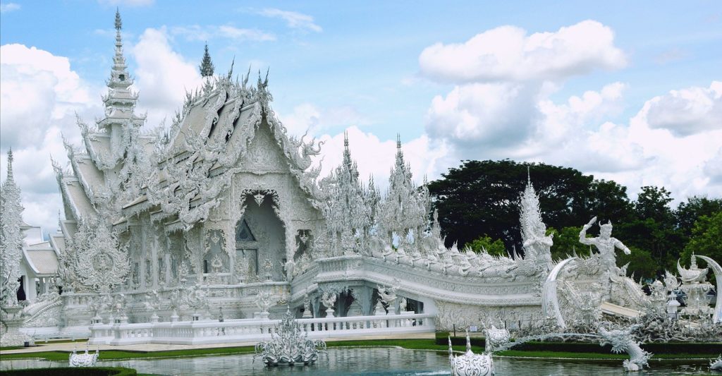 wat rong khun, thailand, landmark